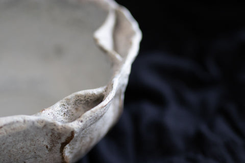 Snowfall folded bowl - ready to ship