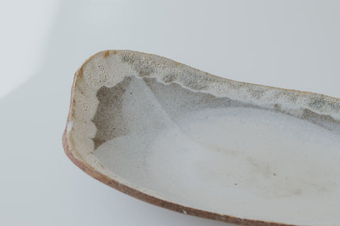 Snowfall serving plate (long/large)