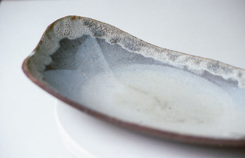 Snowfall serving plate (long/large)