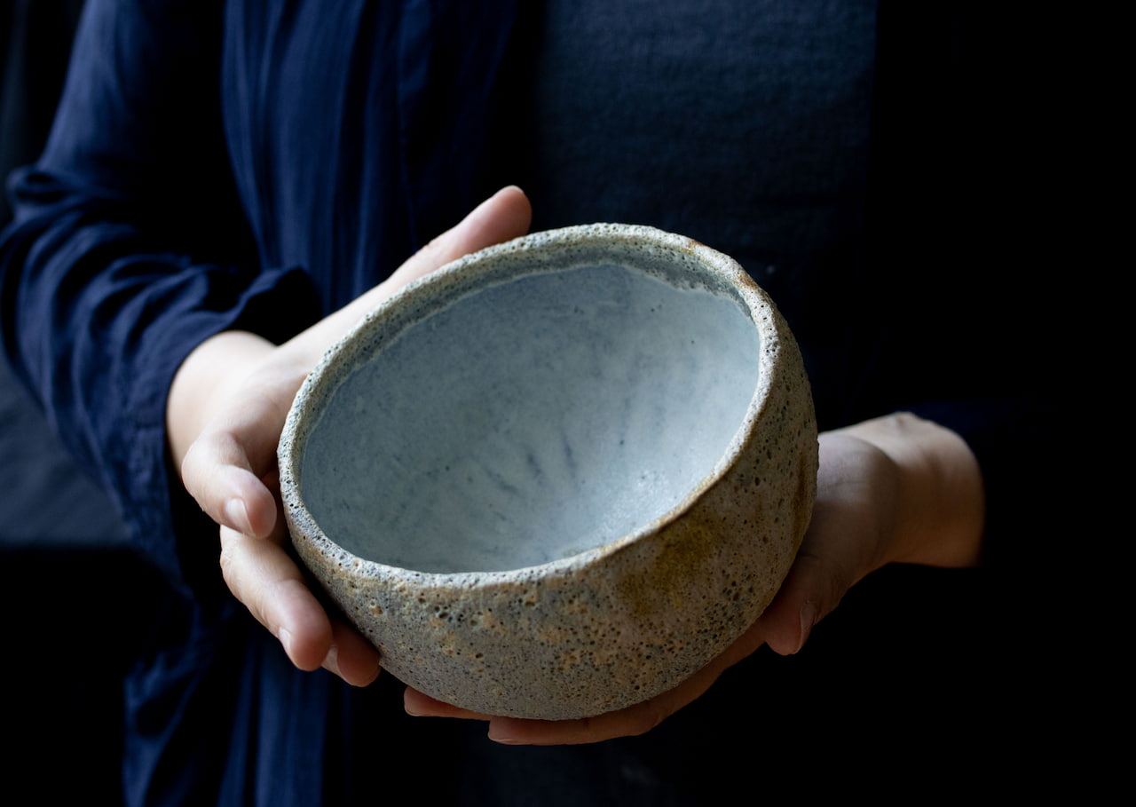 There are more than 1 million craters on the moon - footed bowl