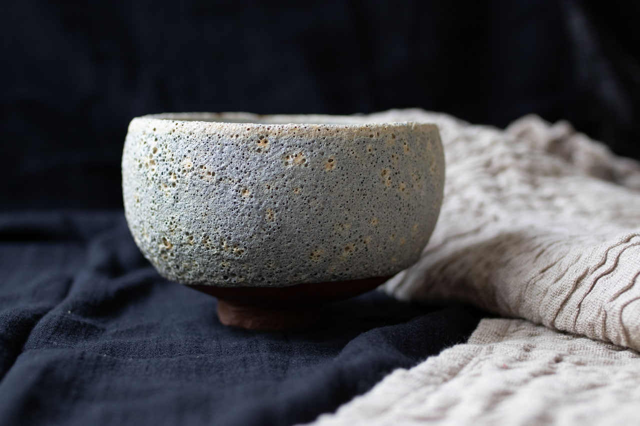 There are more than 1 million craters on the moon - footed bowl