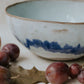 Icy blue fruit bowl