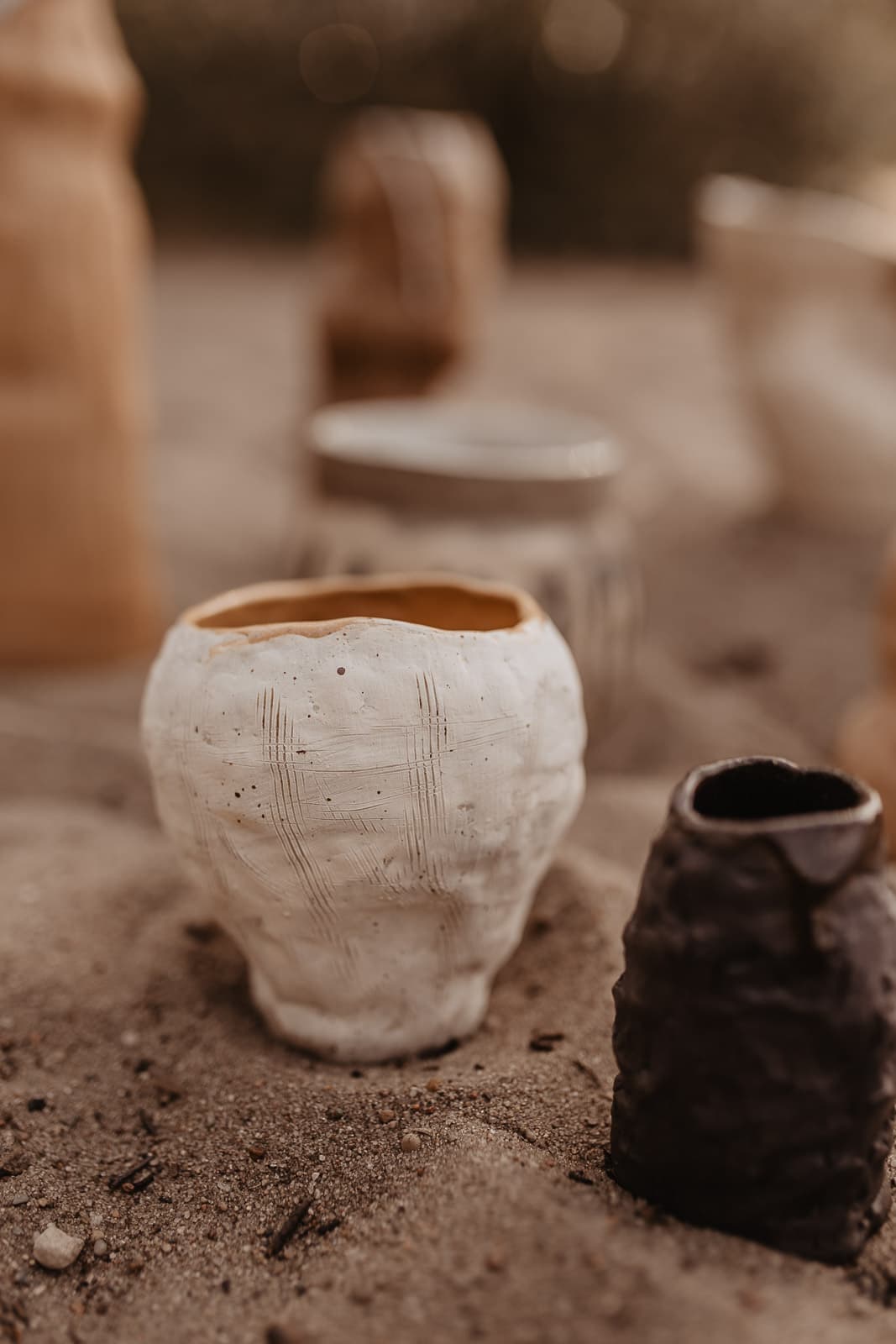 Open textured vessel