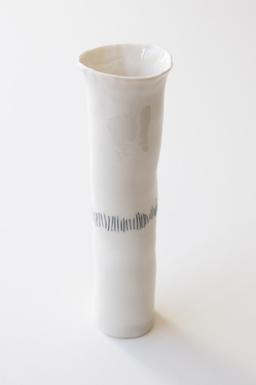 Metal Thin Porcelain Vase