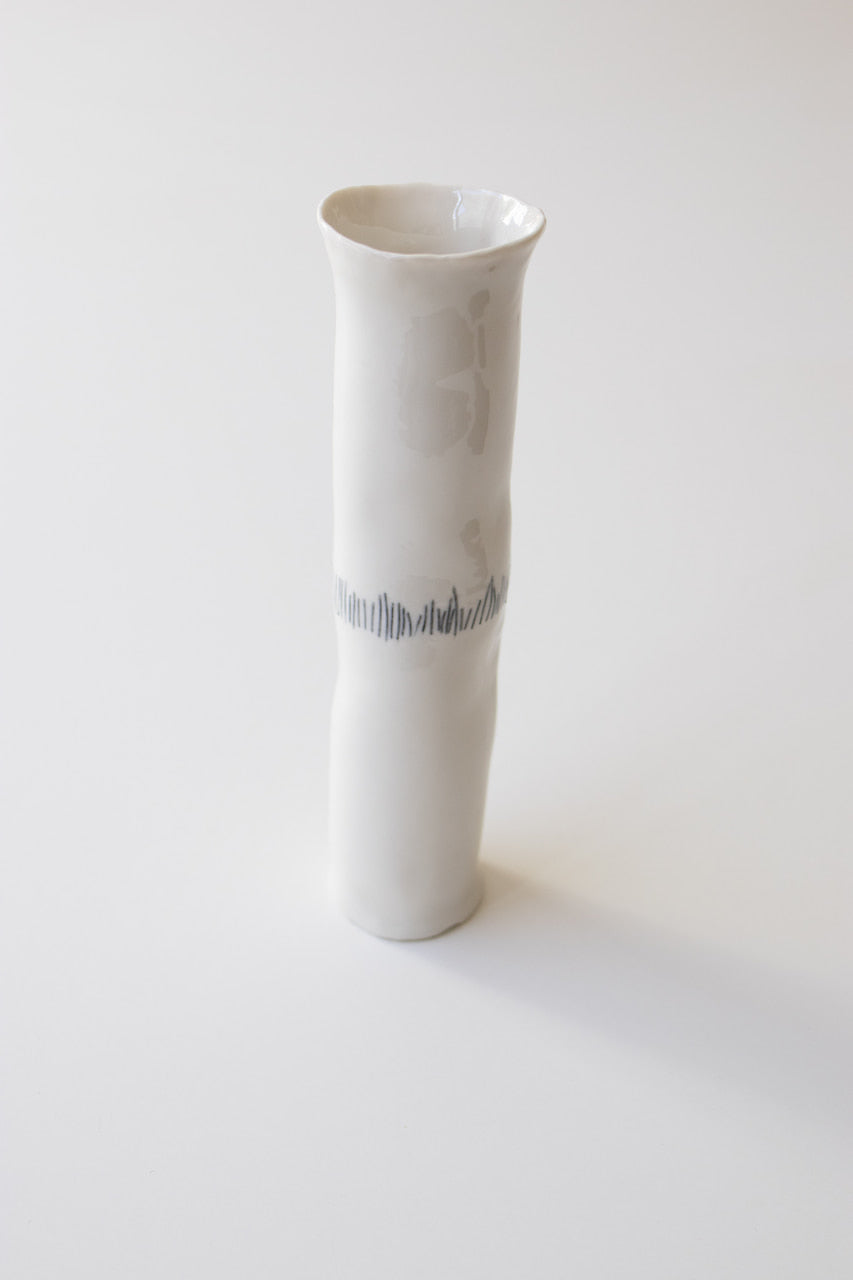 Metal Thin Porcelain Vase