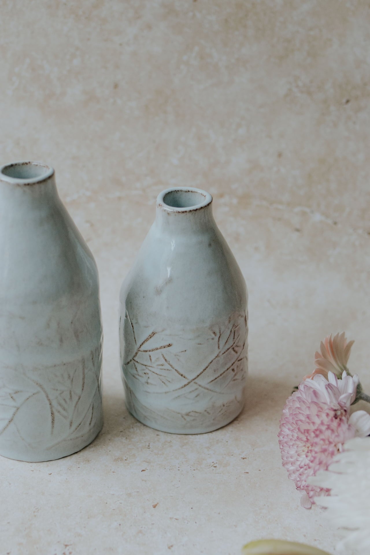 Icy blue Rosmarium vase Nr.1