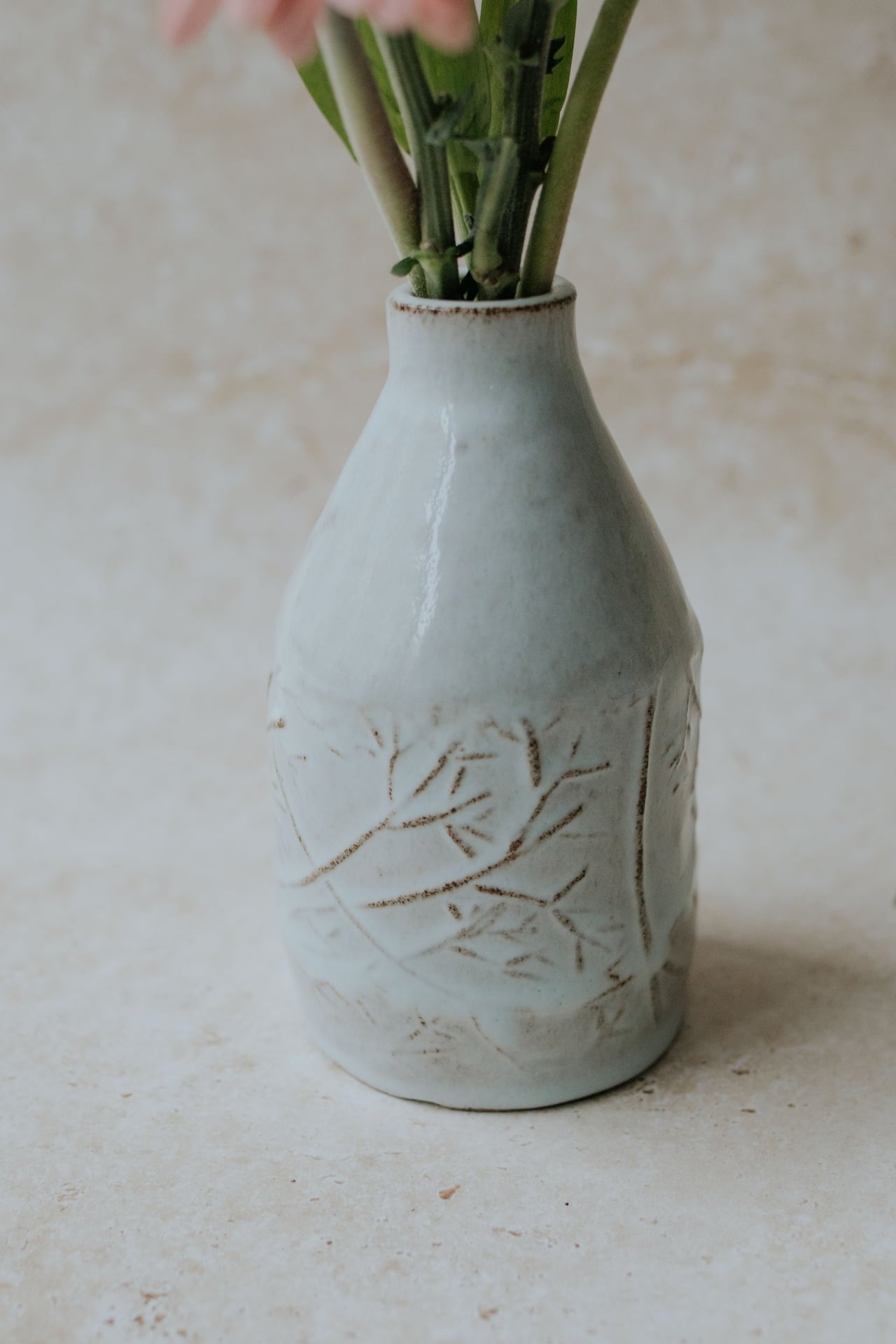 Icy blue Rosmarium vase Nr.2