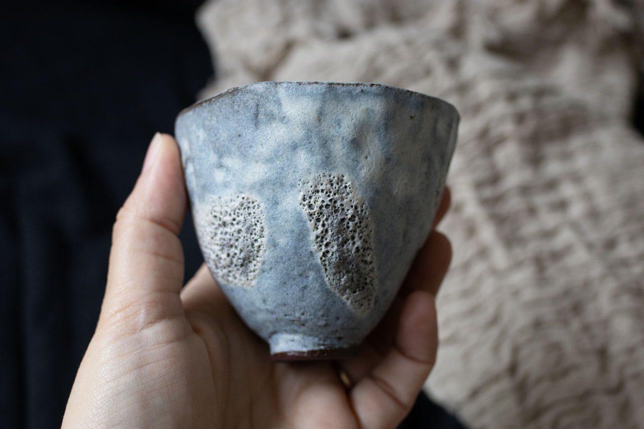 The moon lit by our star - Another imperfect tea cup