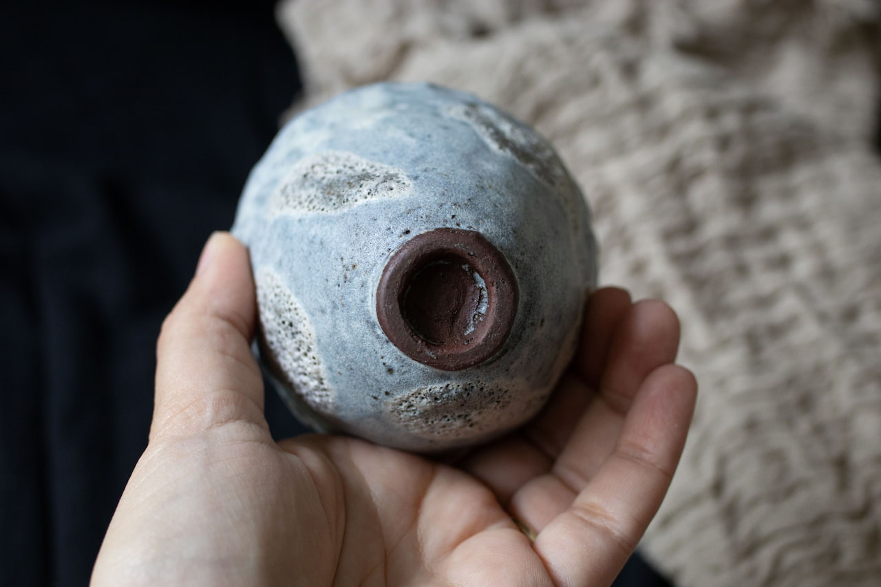 The moon lit by our star - Another imperfect tea cup