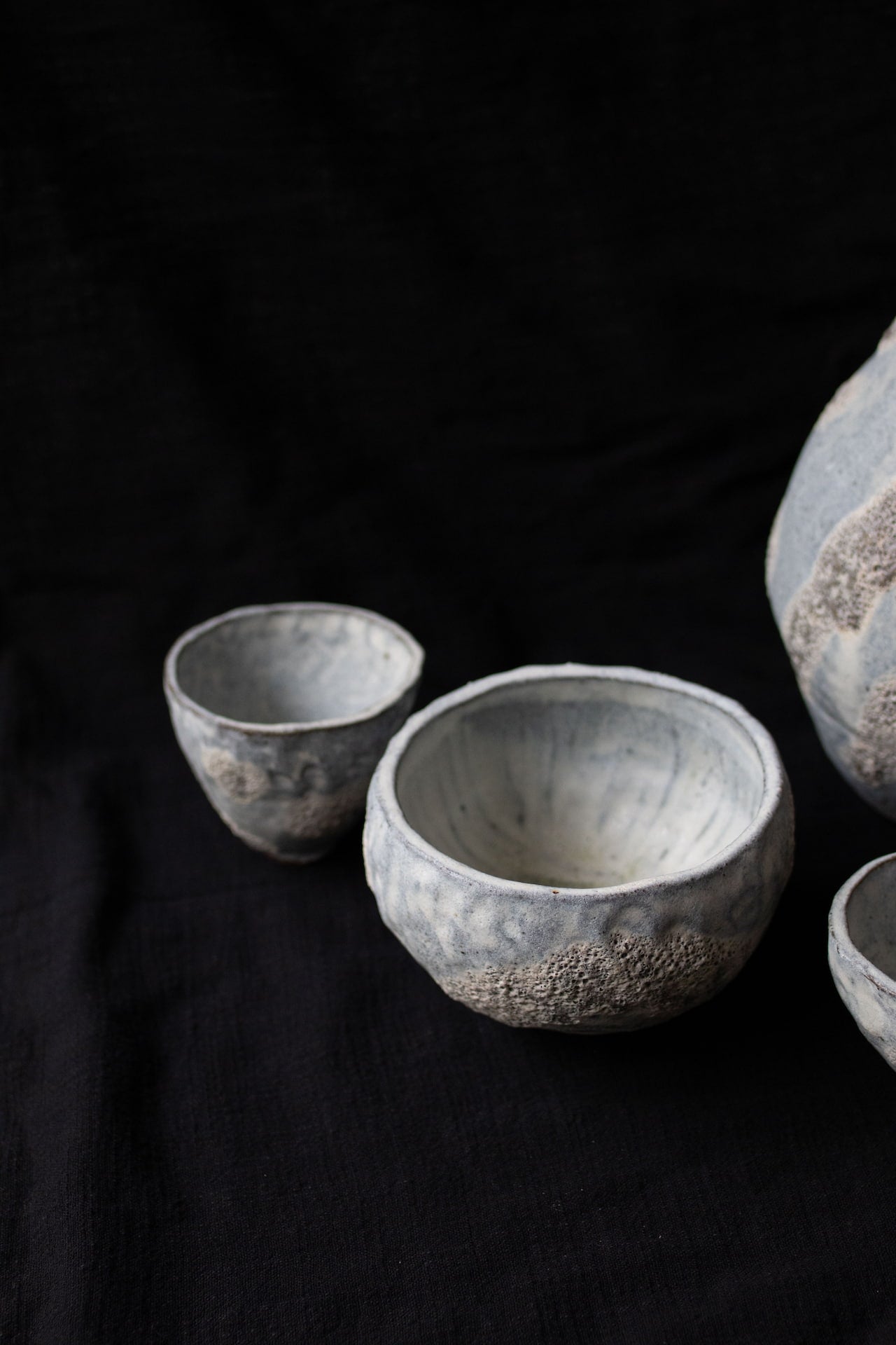 Waves on the surface of the moon - Hand-pinched Bowl