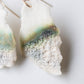 Arctic Nr.1 - handmade porcelain earrings with gold-filled hooks