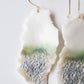 Arctic Nr.2 - handmade porcelain earrings with gold-filled hooks
