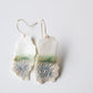 Arctic Nr.2 - handmade porcelain earrings with gold-filled hooks