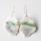 Arctic Nr.3 - handmade porcelain earrings with gold-filled hooks