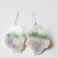 Arctic Nr.3 - handmade porcelain earrings with gold-filled hooks