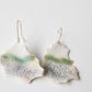 Arctic Nr.4 - handmade porcelain earrings with gold-filled hooks