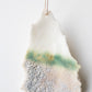 Arctic - porcelain statement earring on gold filled wire (one earring)