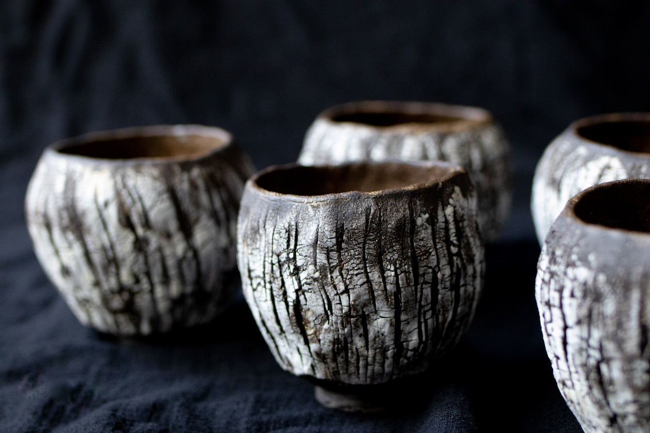 Black Clay Bark Cup