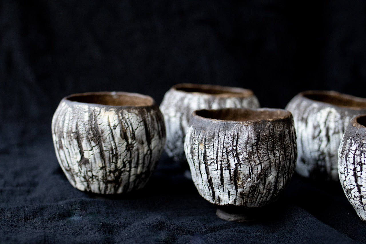 Black Clay Bark Cup