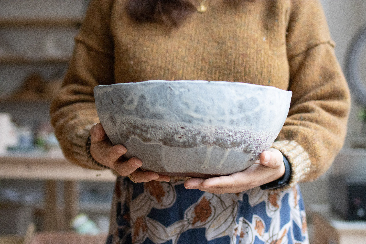 Big lava fruit or salad bowl