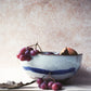 Icy blue fruit bowl