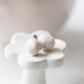 Diamond - Erbium glaze porcelain stud earrings