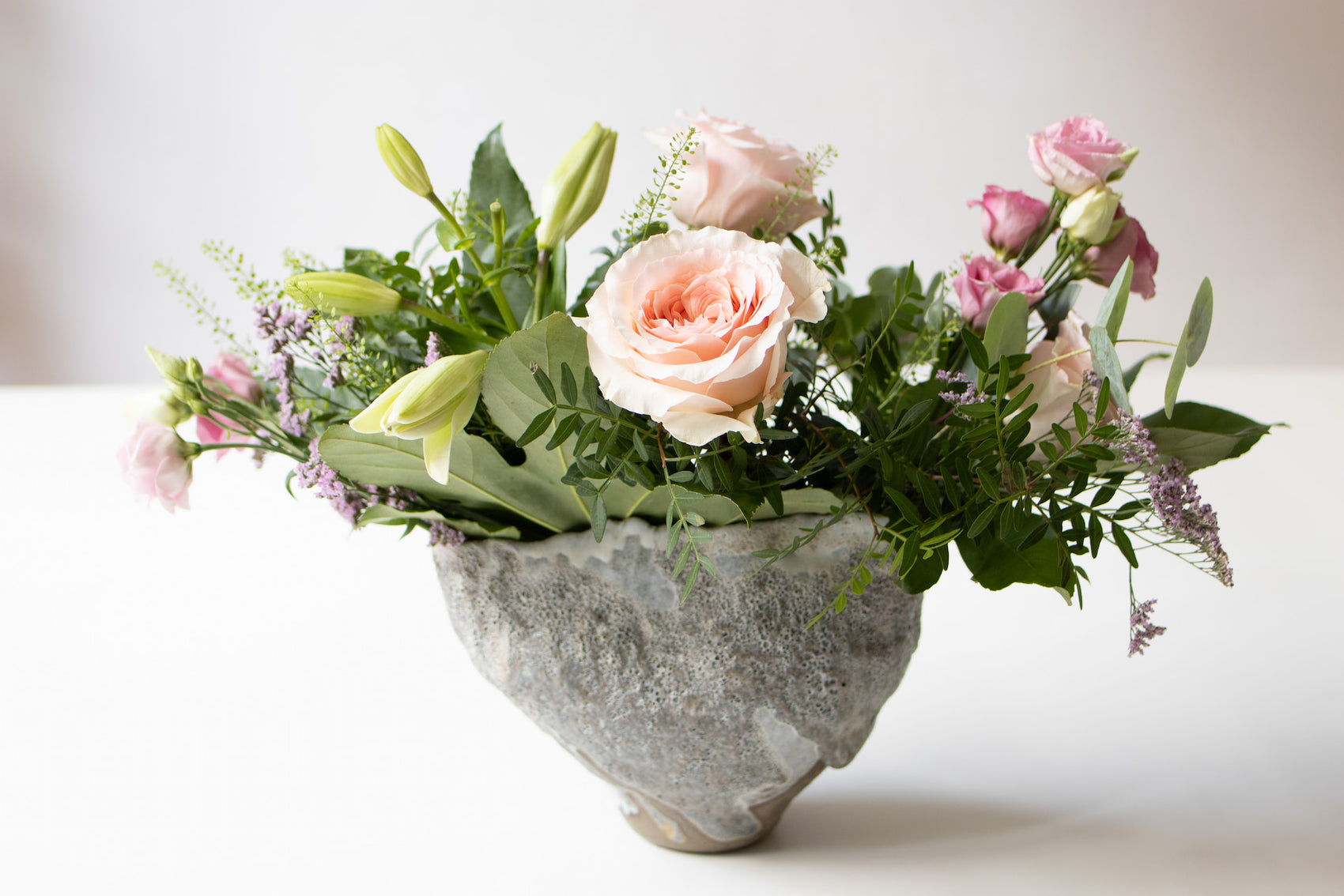 Moon landscape - Handbuilt vase