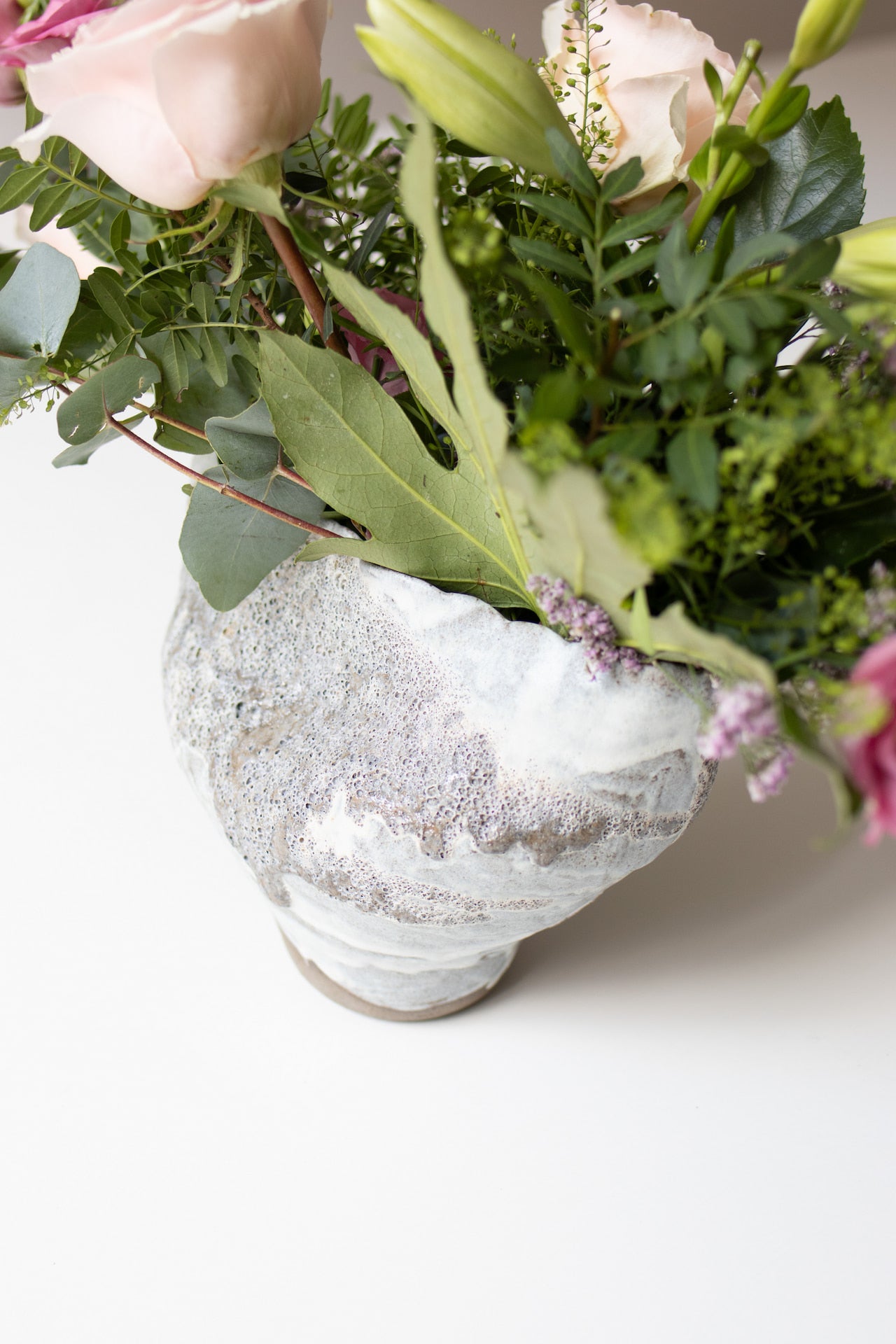 Moon landscape - Handbuilt vase