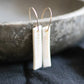 Small erbium porcelain earrings with gold filled wire