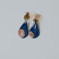 Nebula dangle earrings (pink and blue)