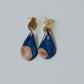 Nebula dangle earrings (pink and blue)