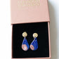 Nebula dangle earrings (pink and blue)