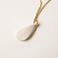 Dainty porcelain pendant necklace