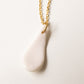Dainty porcelain pendant necklace