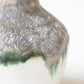 Porcelain vase with lava glazes