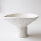 Blue pebbles - Footed textured porcelain bowl