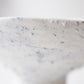 Blue pebbles - Footed textured porcelain bowl