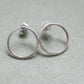 Simple orbit - made to order sterling silver earrings