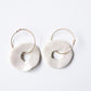 Titan Erbium - Porcelain dangle earring with gold filled wire